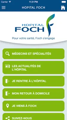 Hôpital Foch android App screenshot 1